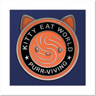 Kitty Eat World - Purrviving Posters and Art